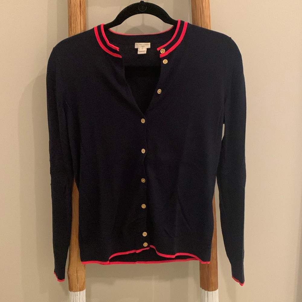 J Crew Factory XS navy cardigan